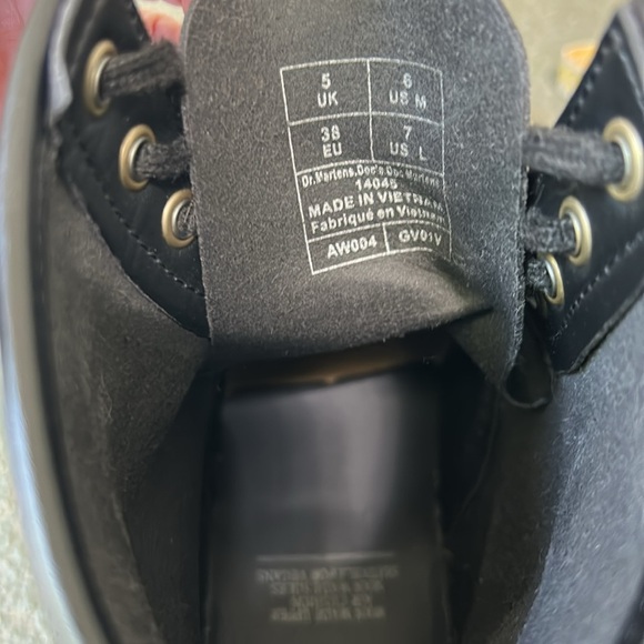 Dr. Martens Doc's Vegan Leather Black Boots 14045 Size US 7 Punk Goth Lace Up - Picture 11 of 12